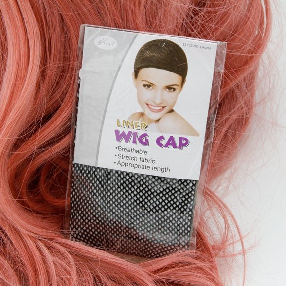 Lativ Long Wavy Wig for Women Pink Middle Part Lace Front Wigs Body Wave Synthet - Picture 3 of 3